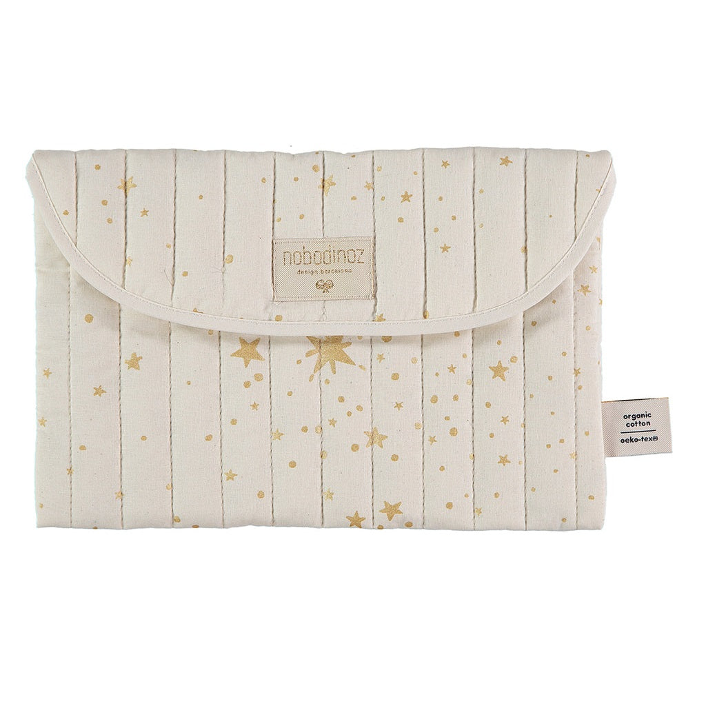 Γυναικείο τσαντάκι με υδατοαπωθητική επένδυση 19x27cm Bagatelle Gold stella-Natural New Elements Nobodinoz