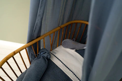 Bed Canopy Pure Blue 240x54cm Little Dutch