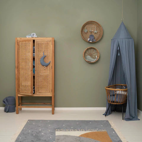 Bed Canopy Pure Blue 240x54cm Little Dutch