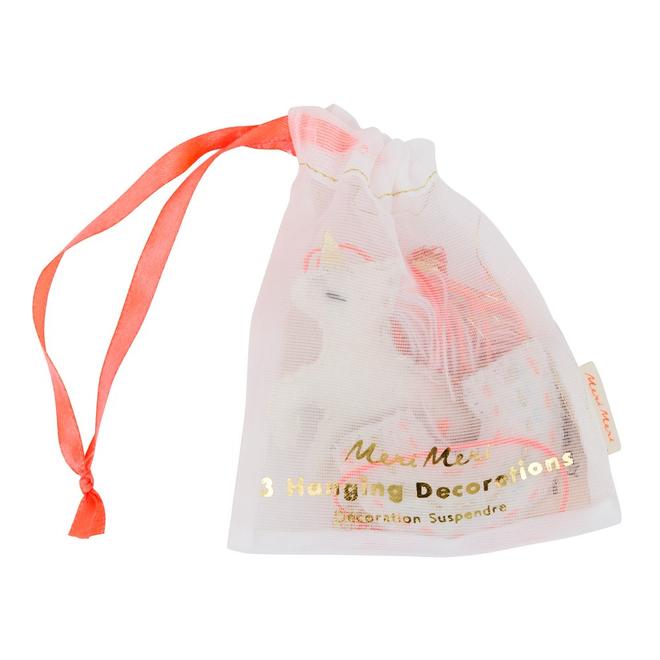 Σετ 3 felt χριστουγεννιάτικα στολίδια Magic - Meri Meri