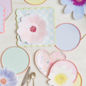 Meri Meri Flower Garden Large Plates (x 8)