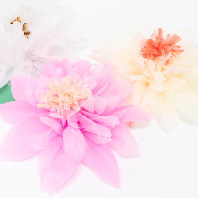 Decorative garland with paper Spring Flowers - Meri Meri 4m