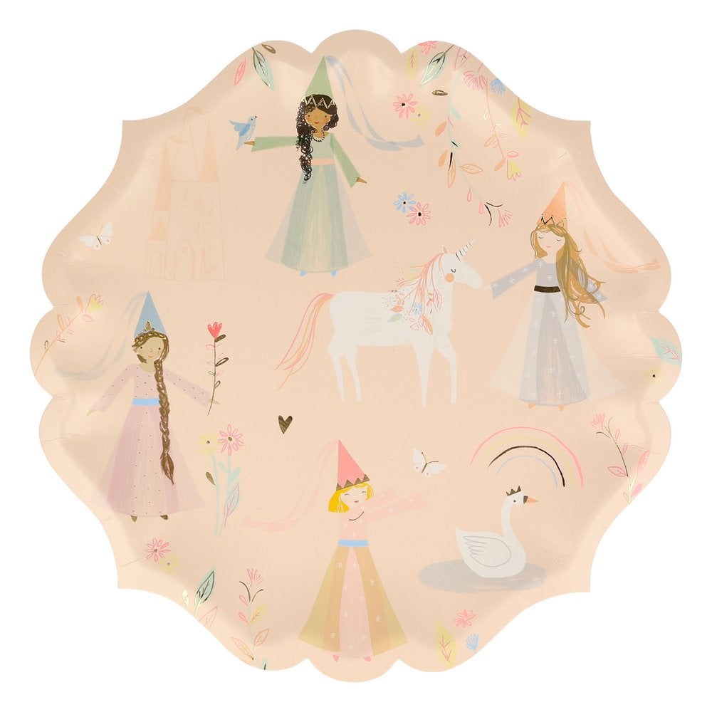 Meri Meri Princess Large Plates (x 8)
