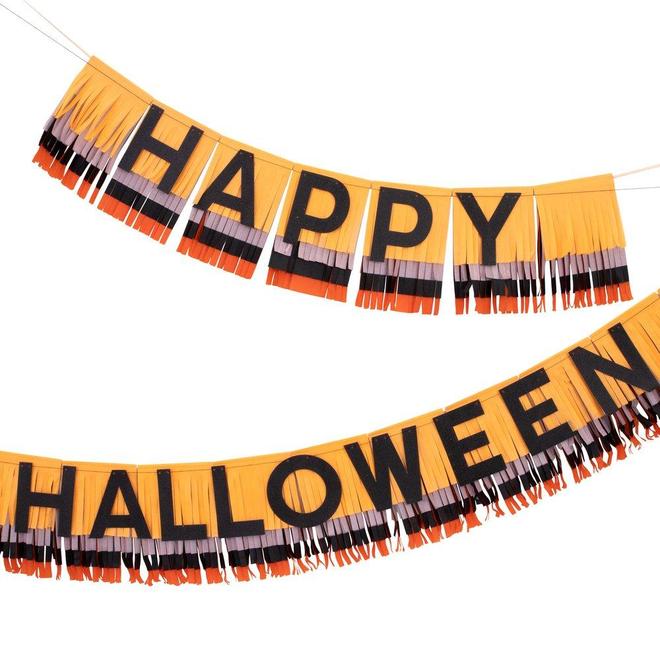 Meri Meri Halloween Fringe Garland 3m