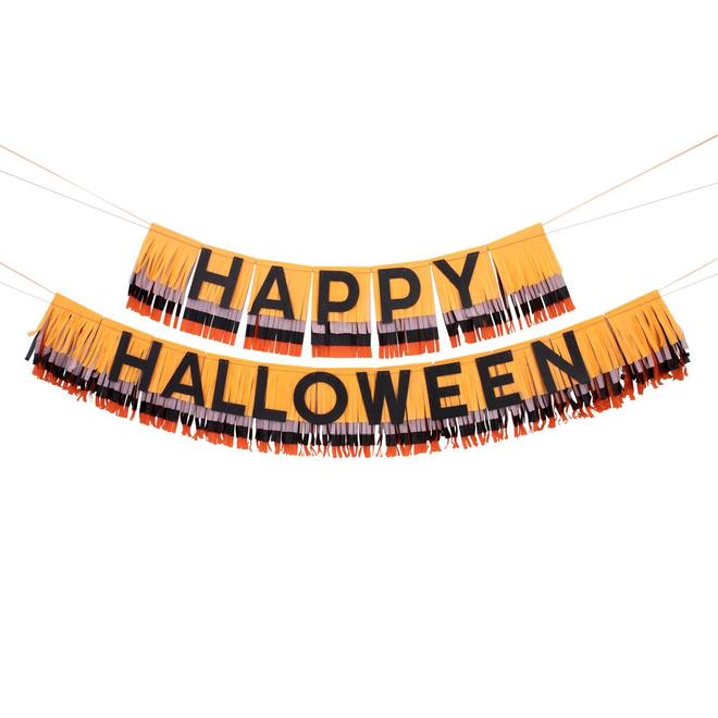Meri Meri Halloween Fringe Garland 3m