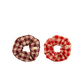 Sticky Lemon Scrunchies Set of 2 poppy + grape gingham
