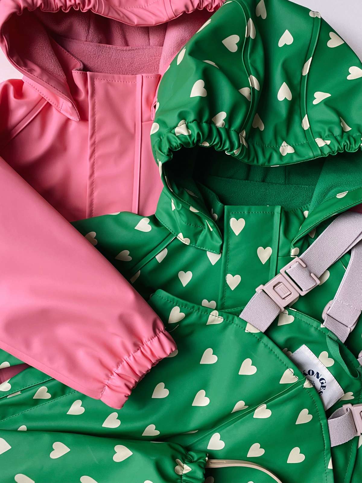  Rainy palme rainwear set Aisuru Green 9m-10y Konges Slojd