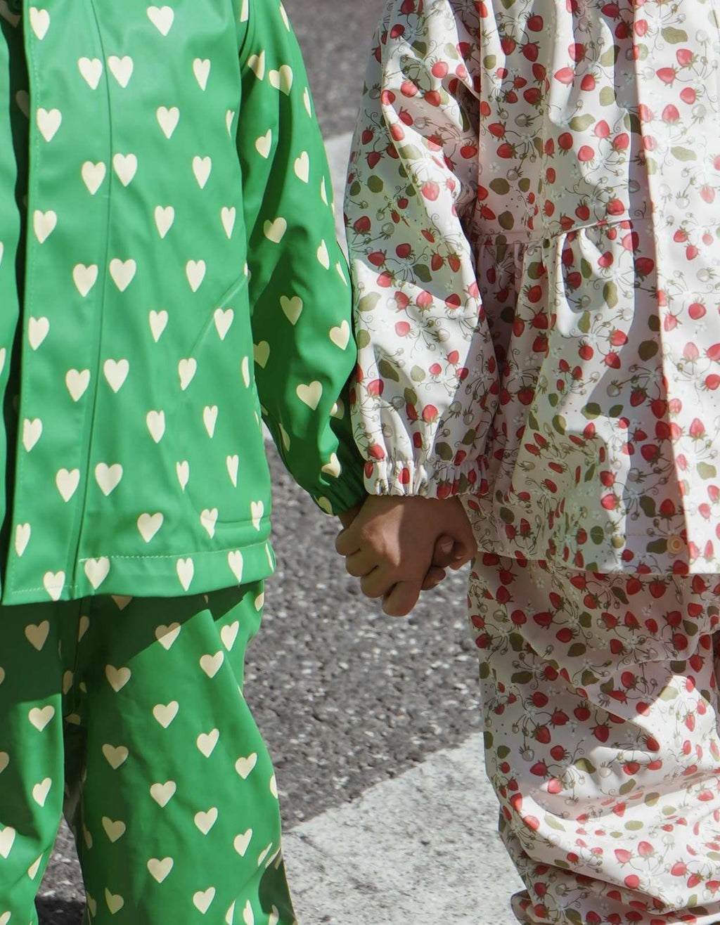  Rainy palme rainwear set Aisuru Green 9m-10y Konges Slojd