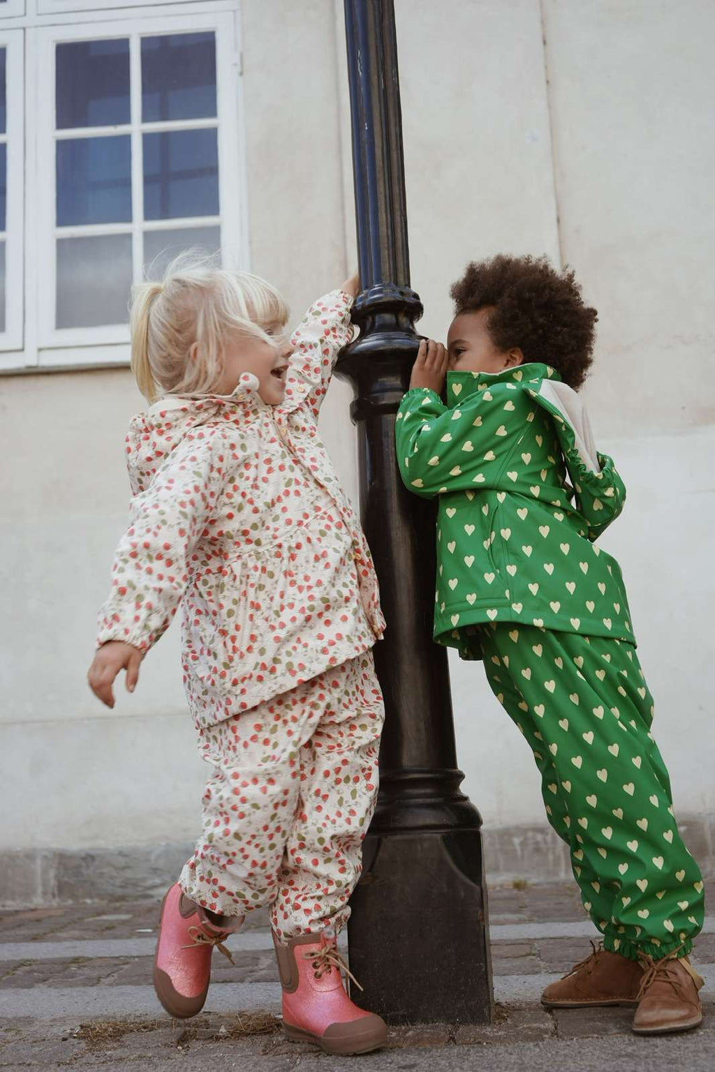  Rainy palme rainwear set Aisuru Green 9m-10y Konges Slojd