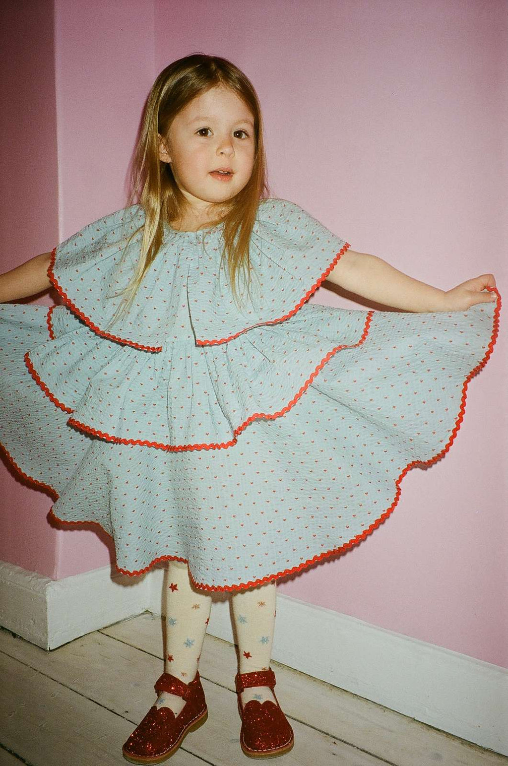Kid's festive Noel dress 9M-10Y-Konges Slojd