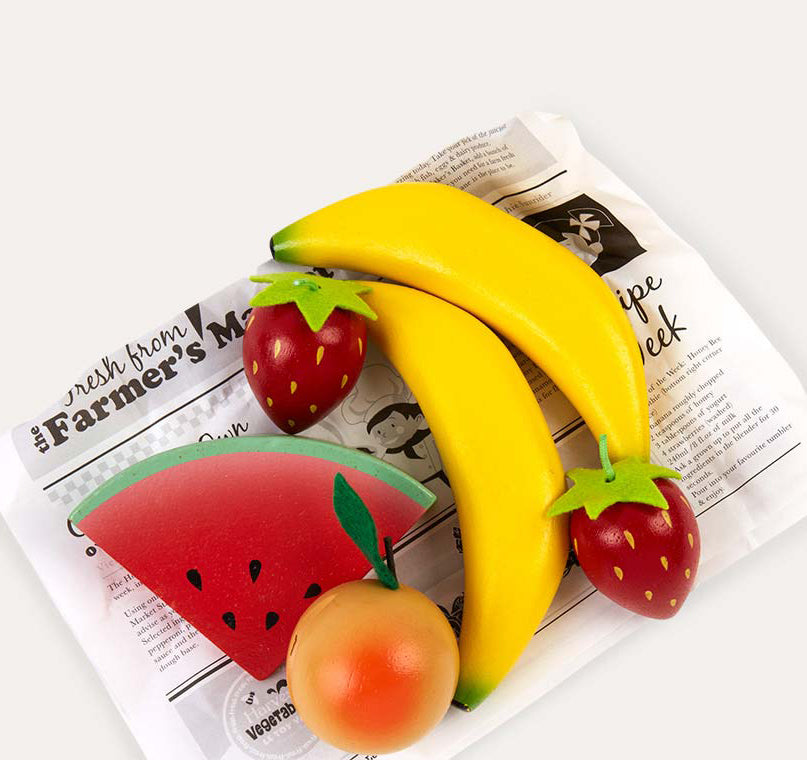 Ξύλινο παιδικό παιχνίδι καφάσι με φρούτα Le Toy Van LTV-TV183