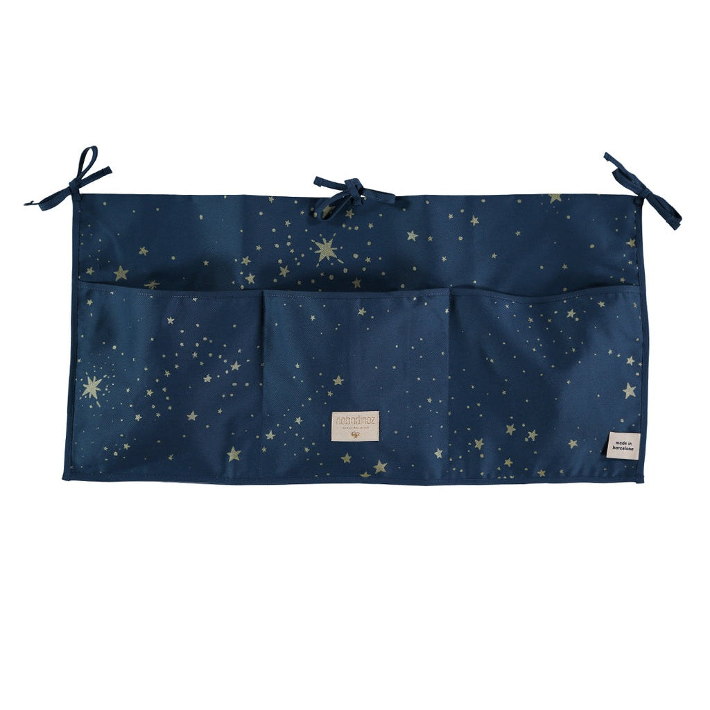 Merlin crib organizer gold stella-night blue  30x60cm New Elements Nobodinoz