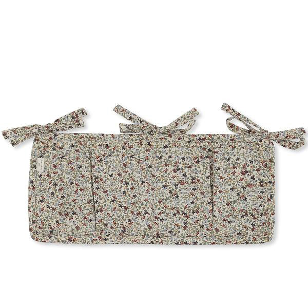 Storage Pockets for Cot Floral Organic Cotton 34x17cm Louloudi Konges Slojd