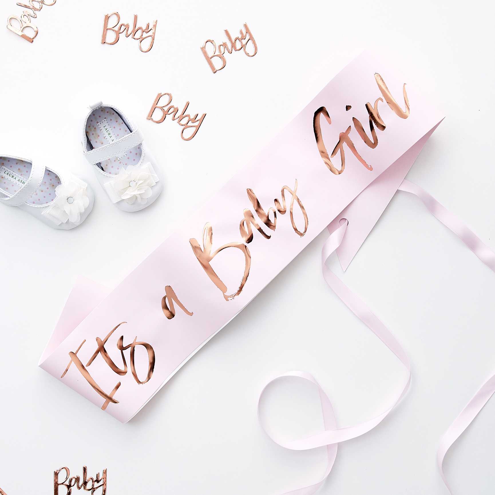 Rose gold foiled "Mummy to be" sash 75x10cm TW-824 Gingerray