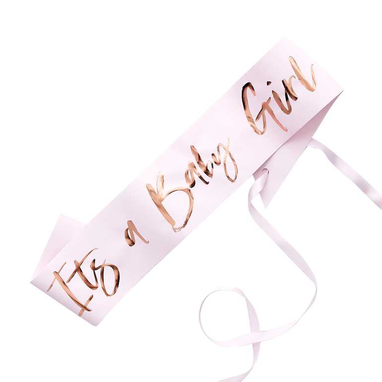 Rose gold foiled "Mummy to be" sash 75x10cm TW-824 Gingerray