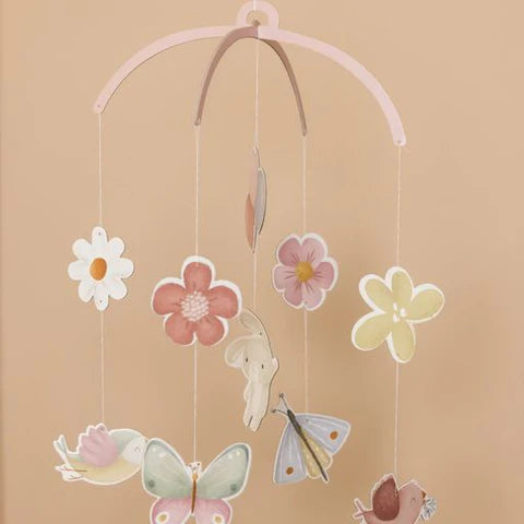 Χαρτονένιο μόμπιλε Flowers & Butterflies FSC  LD4769 Little Dutch