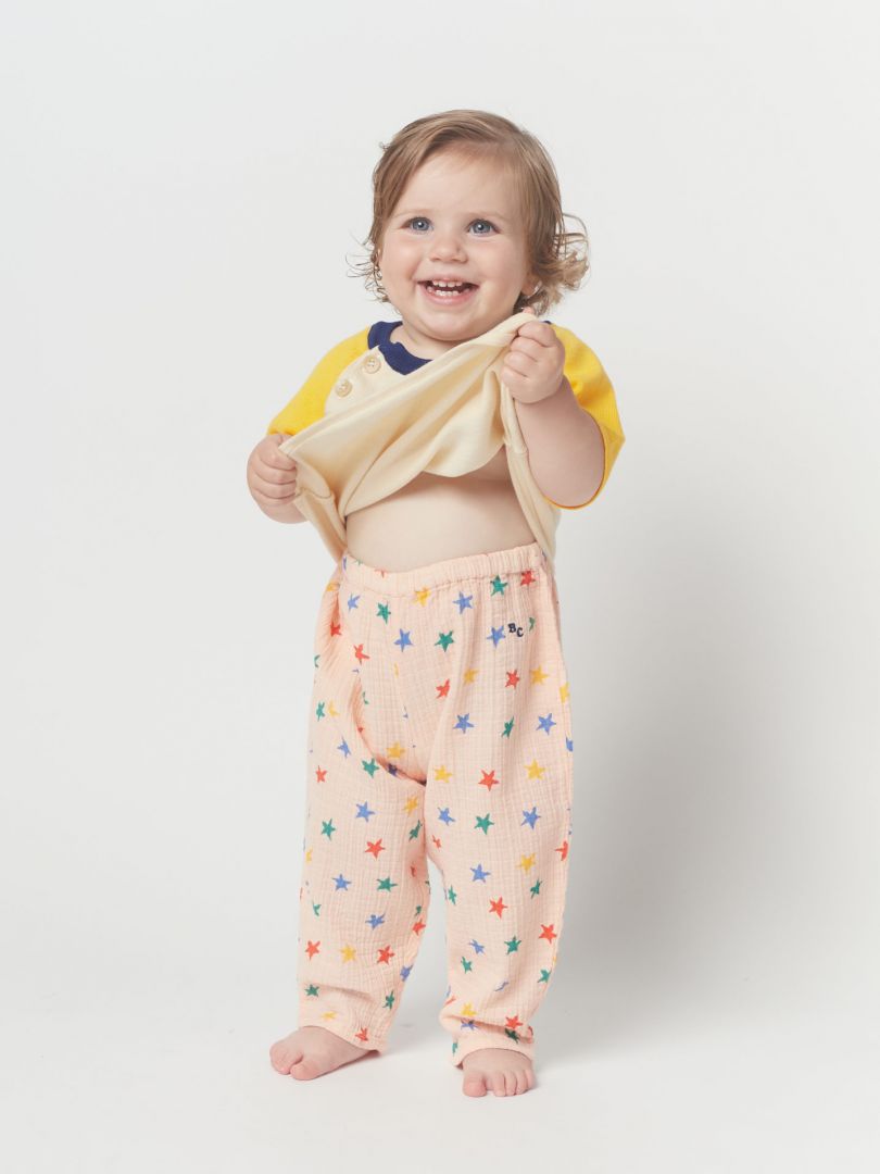 Baby's cotton light pin trousers -Bobo Choses-3M-2Y