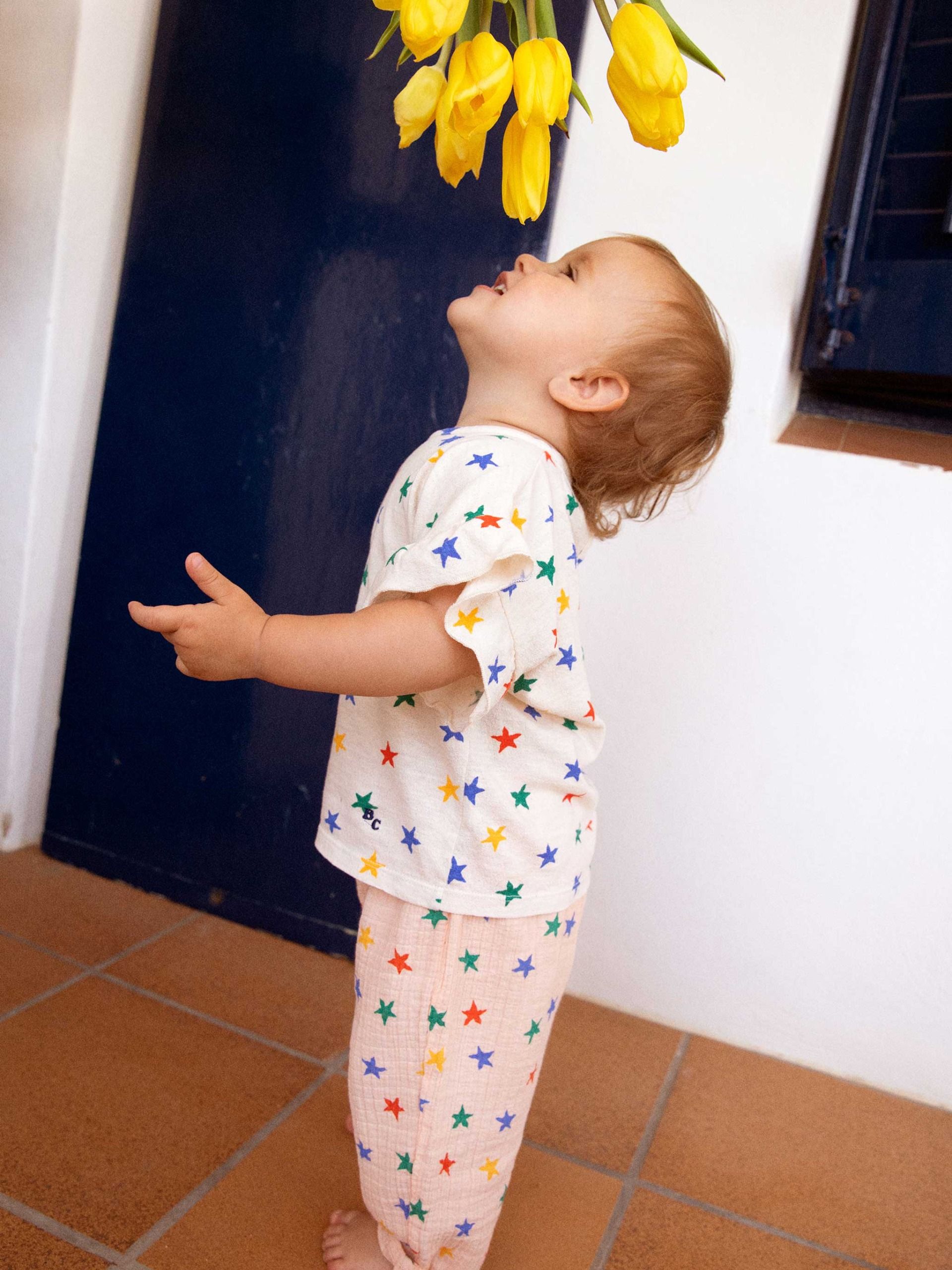 Baby's cotton light pin trousers -Bobo Choses-3M-2Y