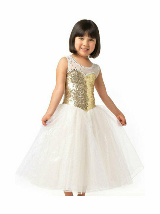 Little Gems Children's Gold Princess Costume 3-10 years