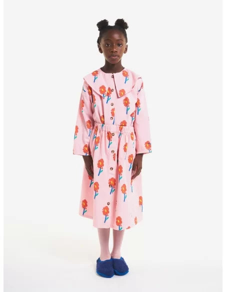 Bobo Choses floral midi children's skirt made of 100% organic cotton - 2 to 11 years 