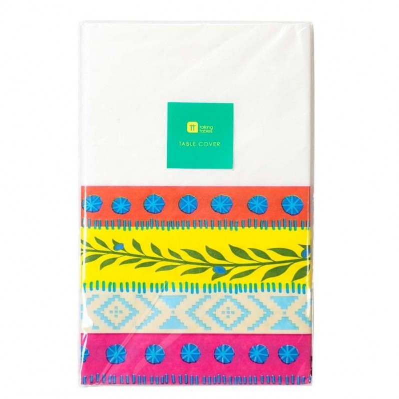 Boho paper tablecloth 120x180cm Talking Tables