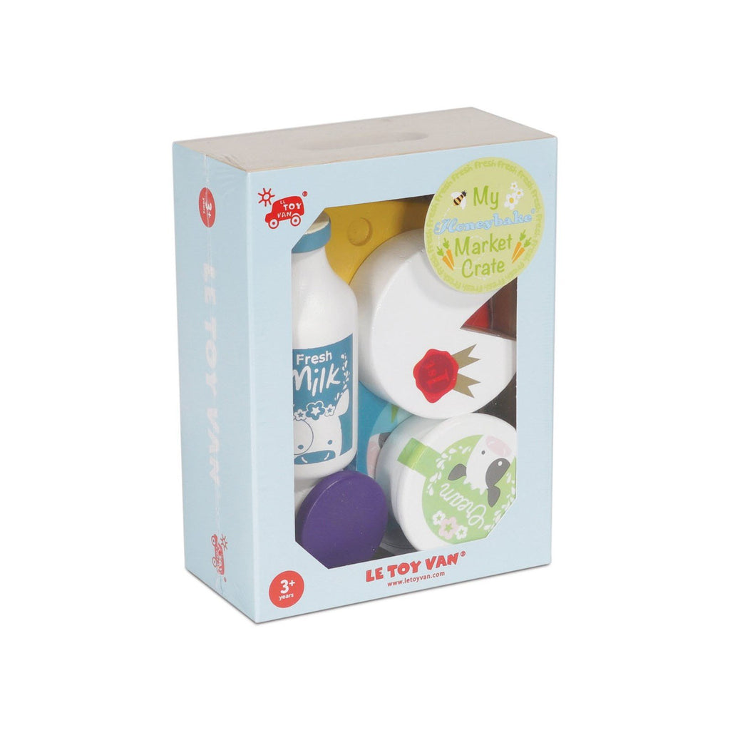 Ξύλινο παιδικό παιχνίδι καφάσι με γαλακτοκομικά Le Toy Van LTV-TV 185