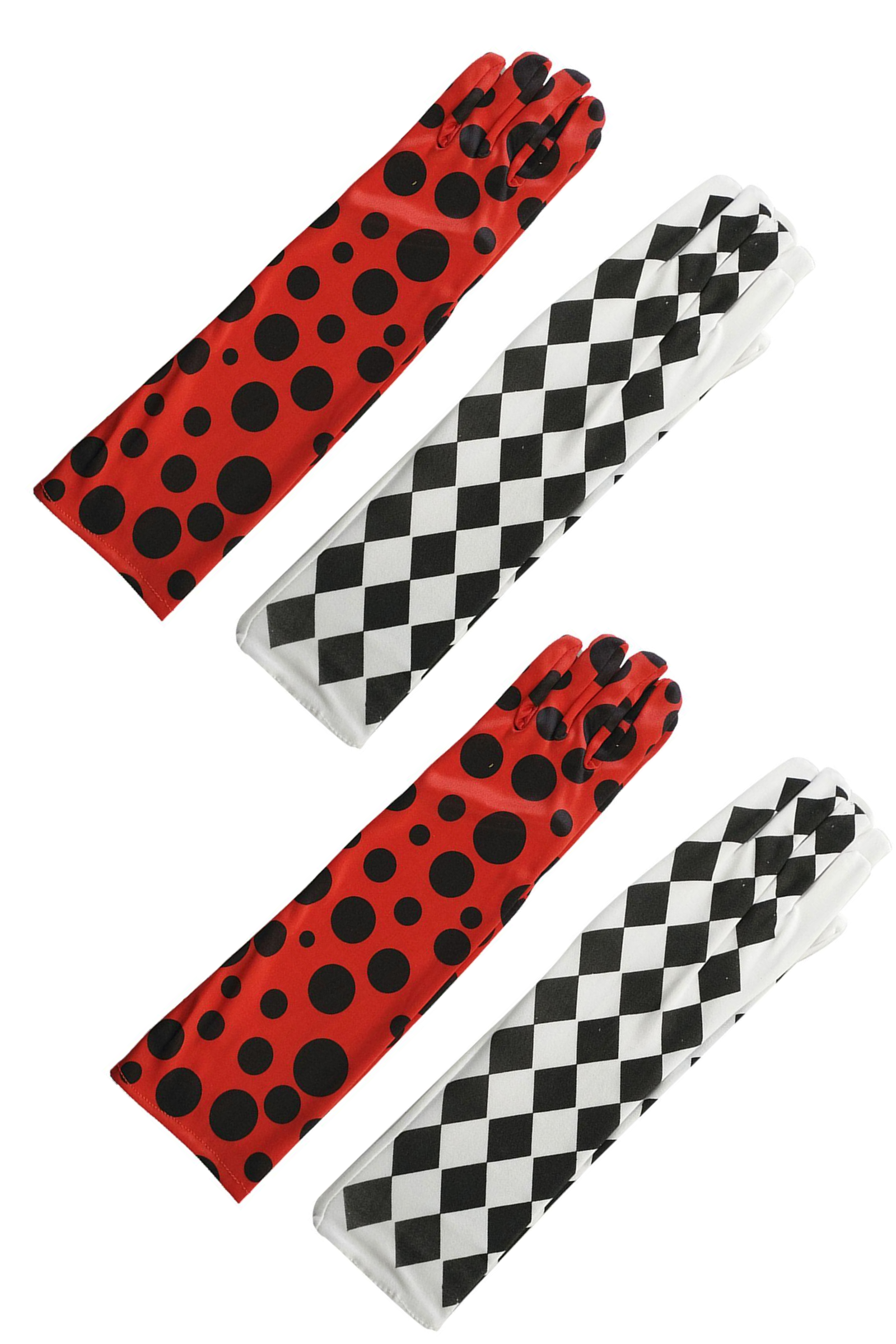 Carnavalista Long gloves - two tone 38cm