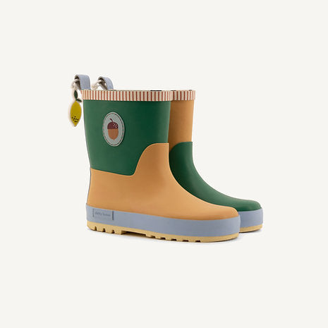 Kid's rain boots  meet me in the meadows acorn (No 22-35) Sticky Lemon