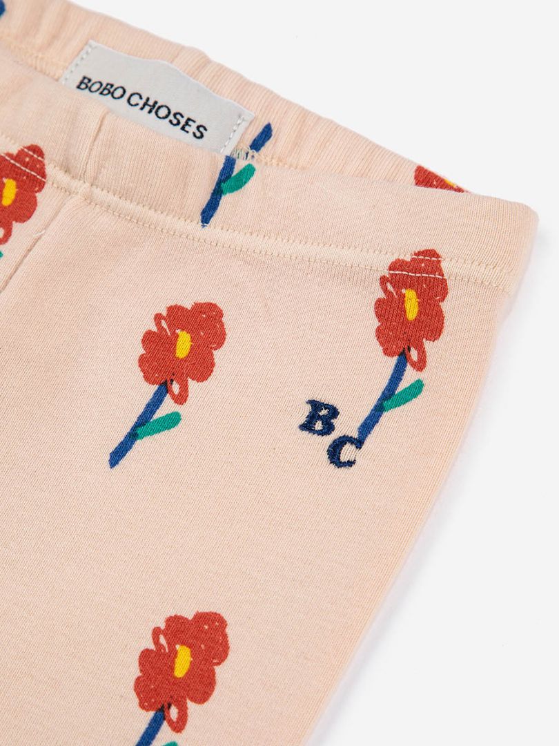 Bobo Choses Floral Baby Organic Cotton all over legging - 6 to 36 Months