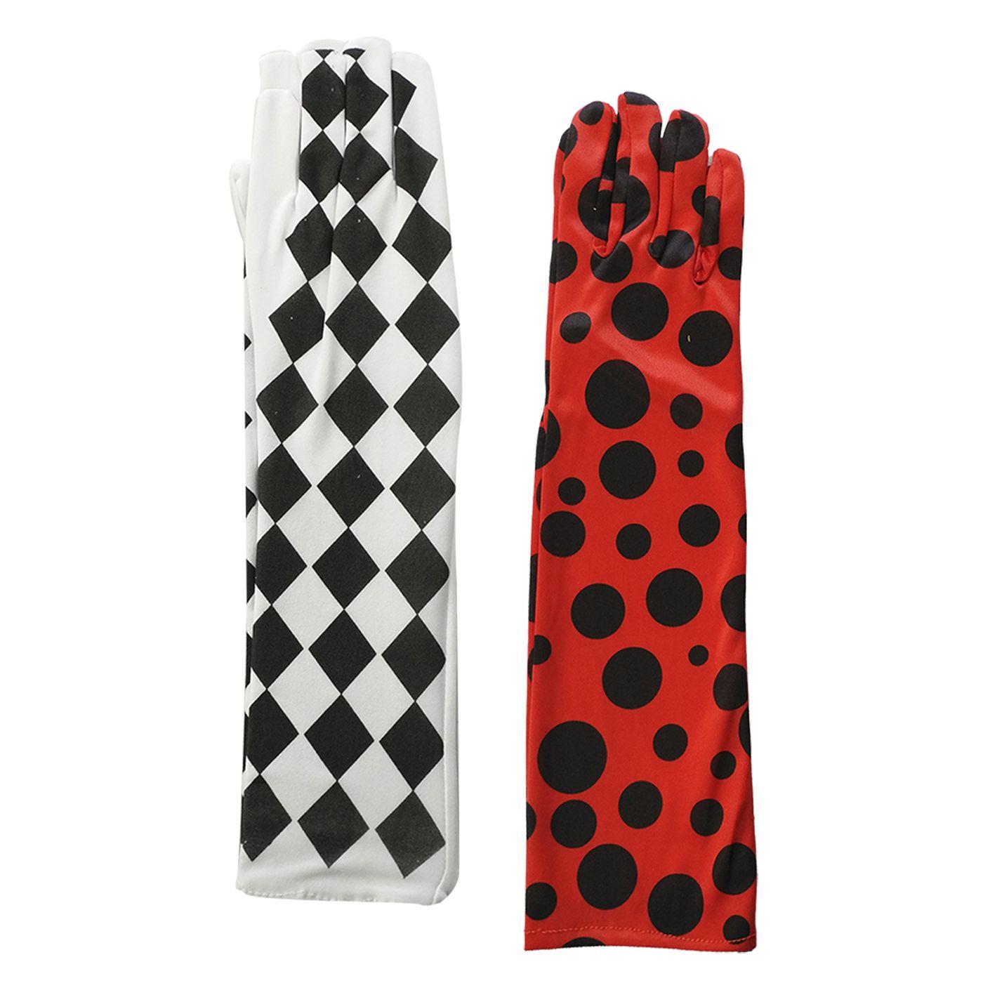 Carnavalista Long gloves - two tone 38cm