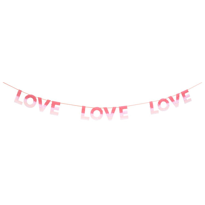 Meri Meri Ombre Love Garland 1.2m