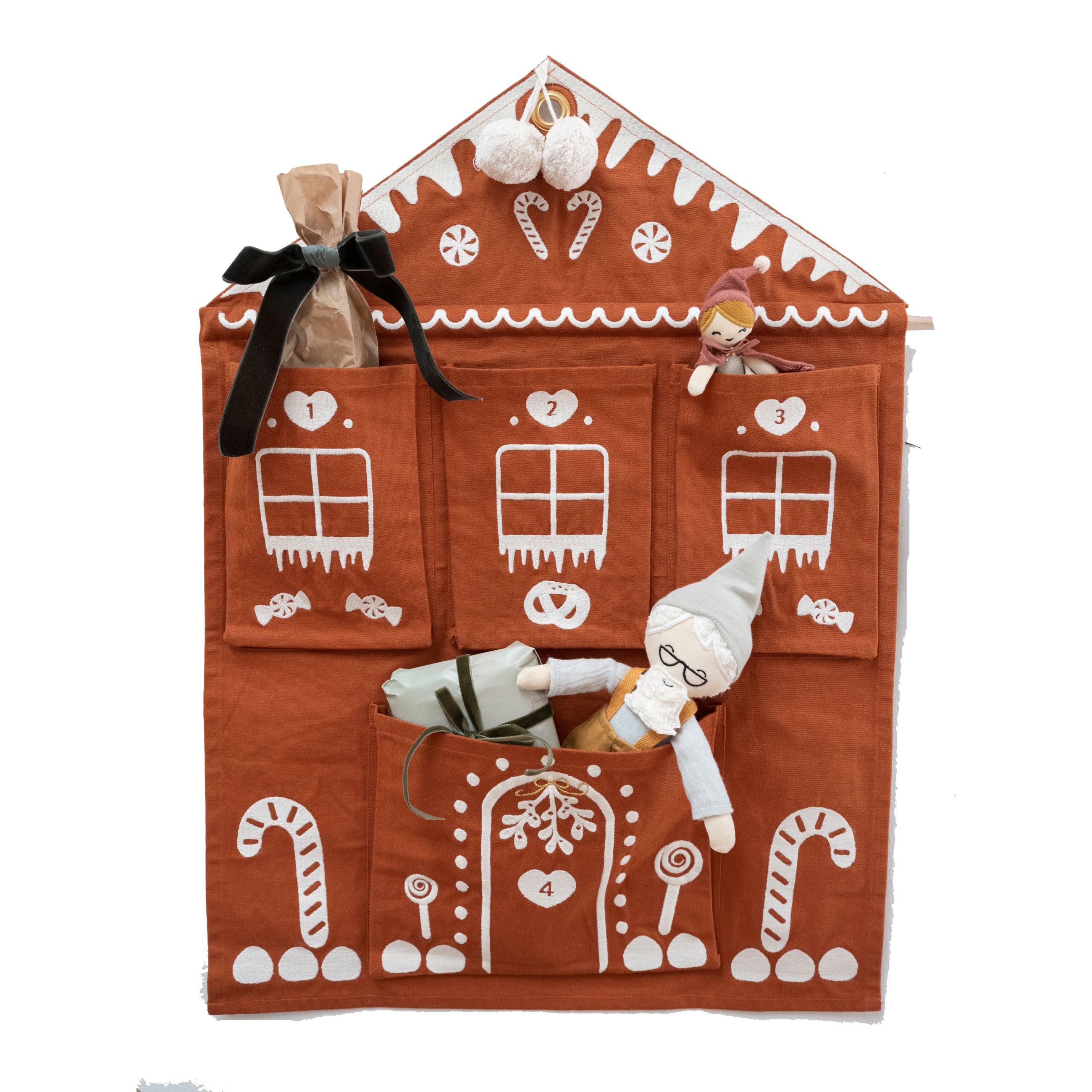 Wall Advent Calendar - Gingerbread House - Cinnamon