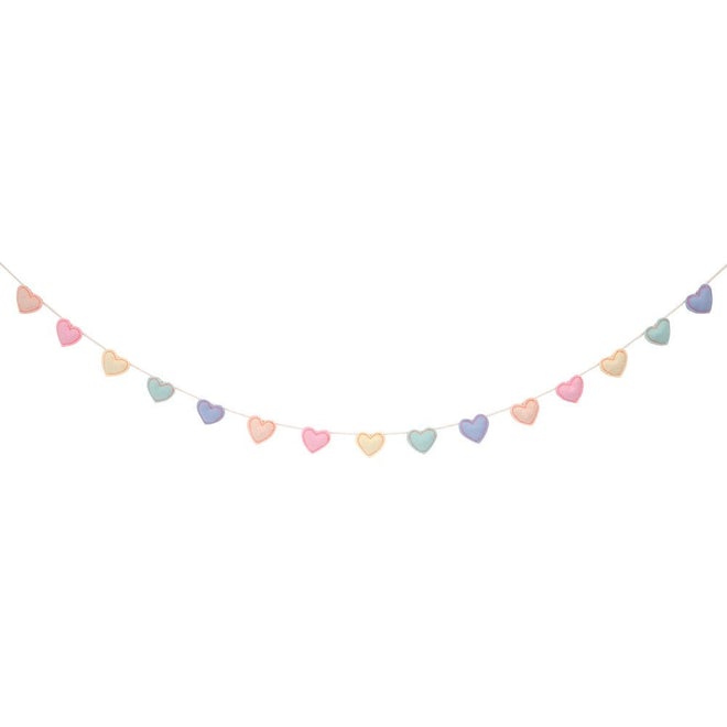 Felt Heart Garland 2.5m Meri Meri