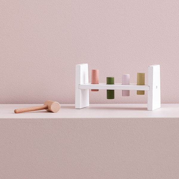 Wooden hammerbench Edvin 22x8,5x12cm 12M+ Kids Concept