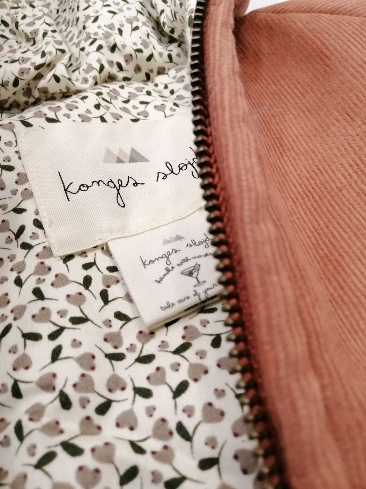 Organic Cotton curduroy Baby Teddy - 12M-3Y Apple Butter Konges Slojd