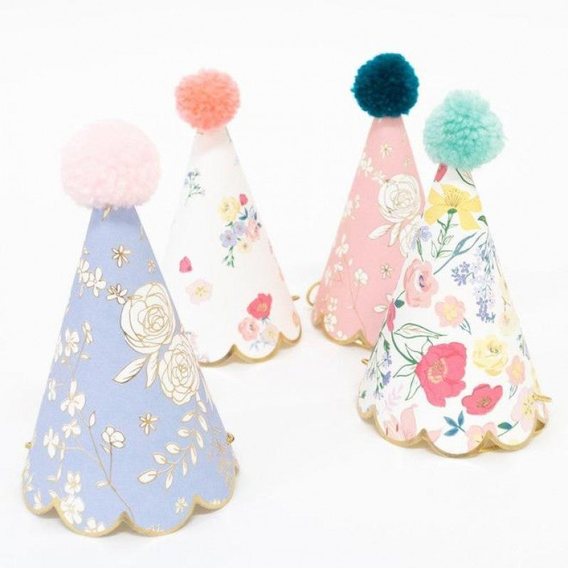 Meri Meri English Garden Party Hats (x 8)
