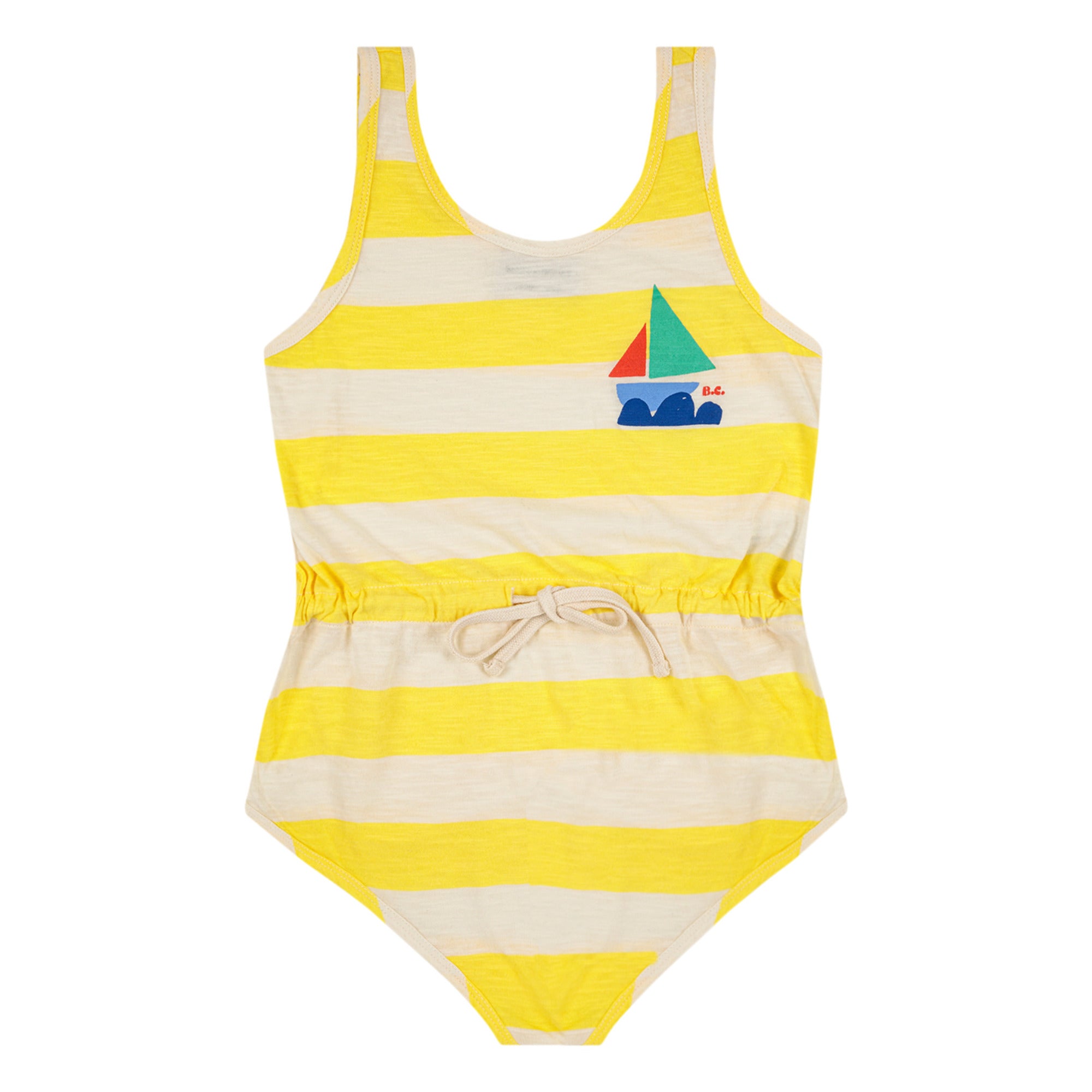 Kid's organic cotton stripes playsuit-Bobo Choses-2-10Y