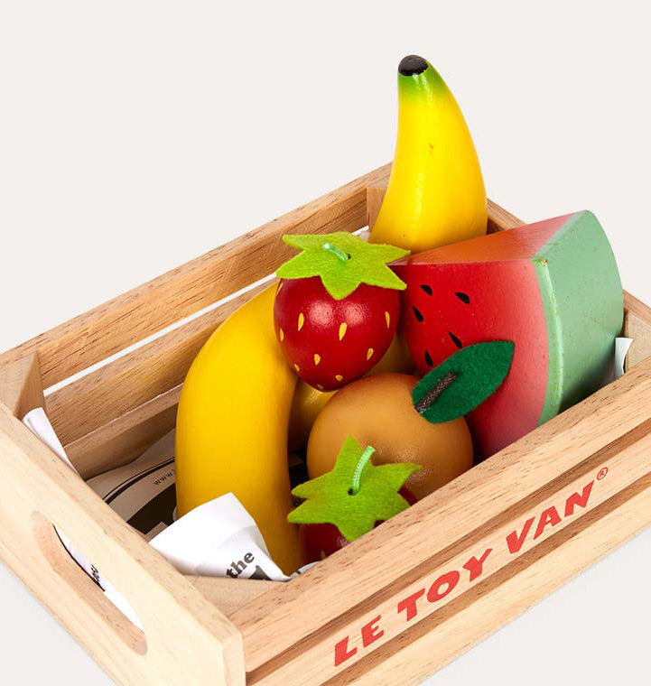 Ξύλινο παιδικό παιχνίδι καφάσι με φρούτα Le Toy Van LTV-TV183