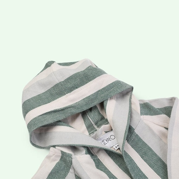 Παιδικό βαμβακερό μπουρνούζι Garden Green 3-6 χρονών Liewwod