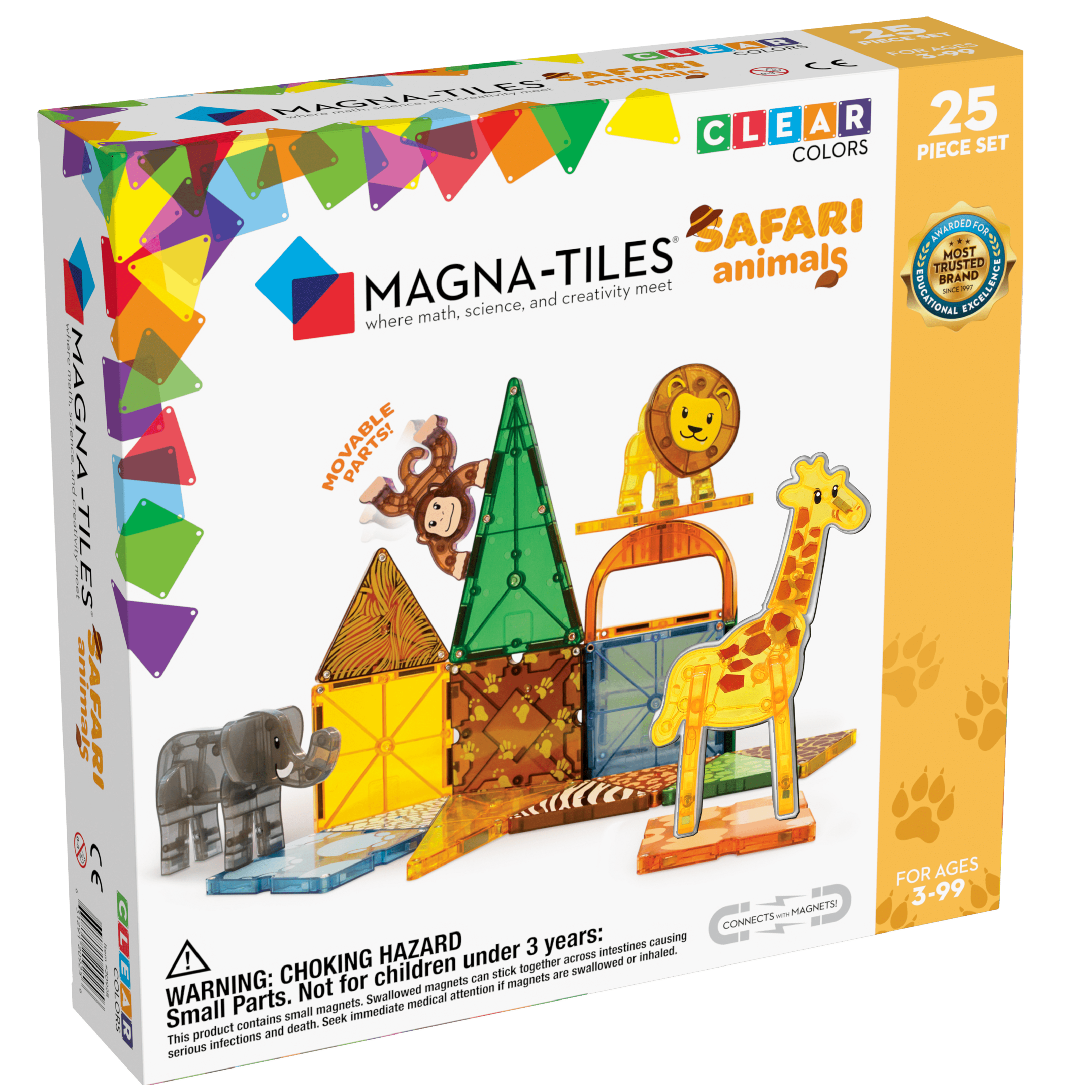 Μαγνητικά Πλακίδια Magna-Tiles Safari Animals 25τμχ 20925