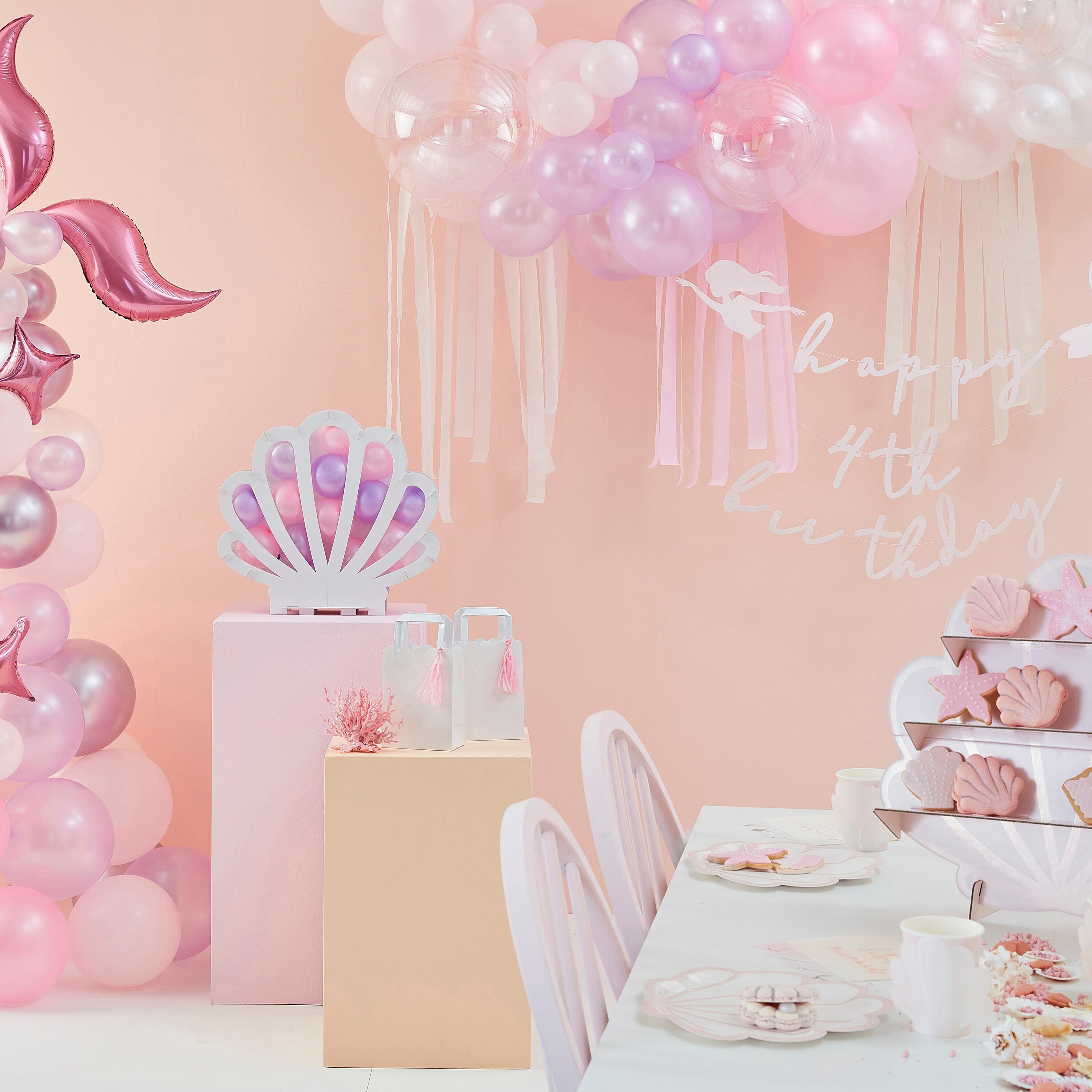 Gingerray. Mermaid Tail Balloon Arch Kit