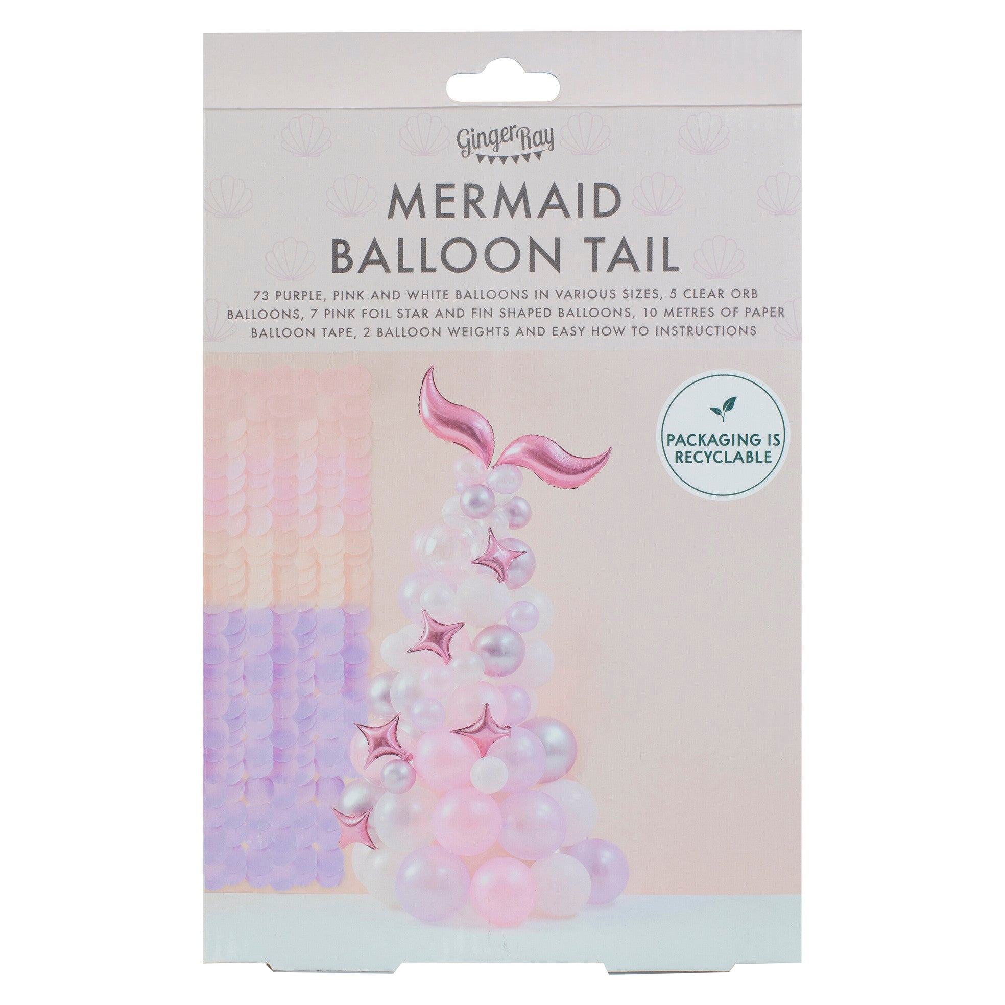 Gingerray. Mermaid Tail Balloon Arch Kit