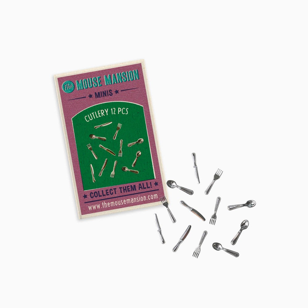 Μεταλλικά Μαχαιροπίρουνα μινιατούρα για κουκλόσπιτο 2cm 4+ετών