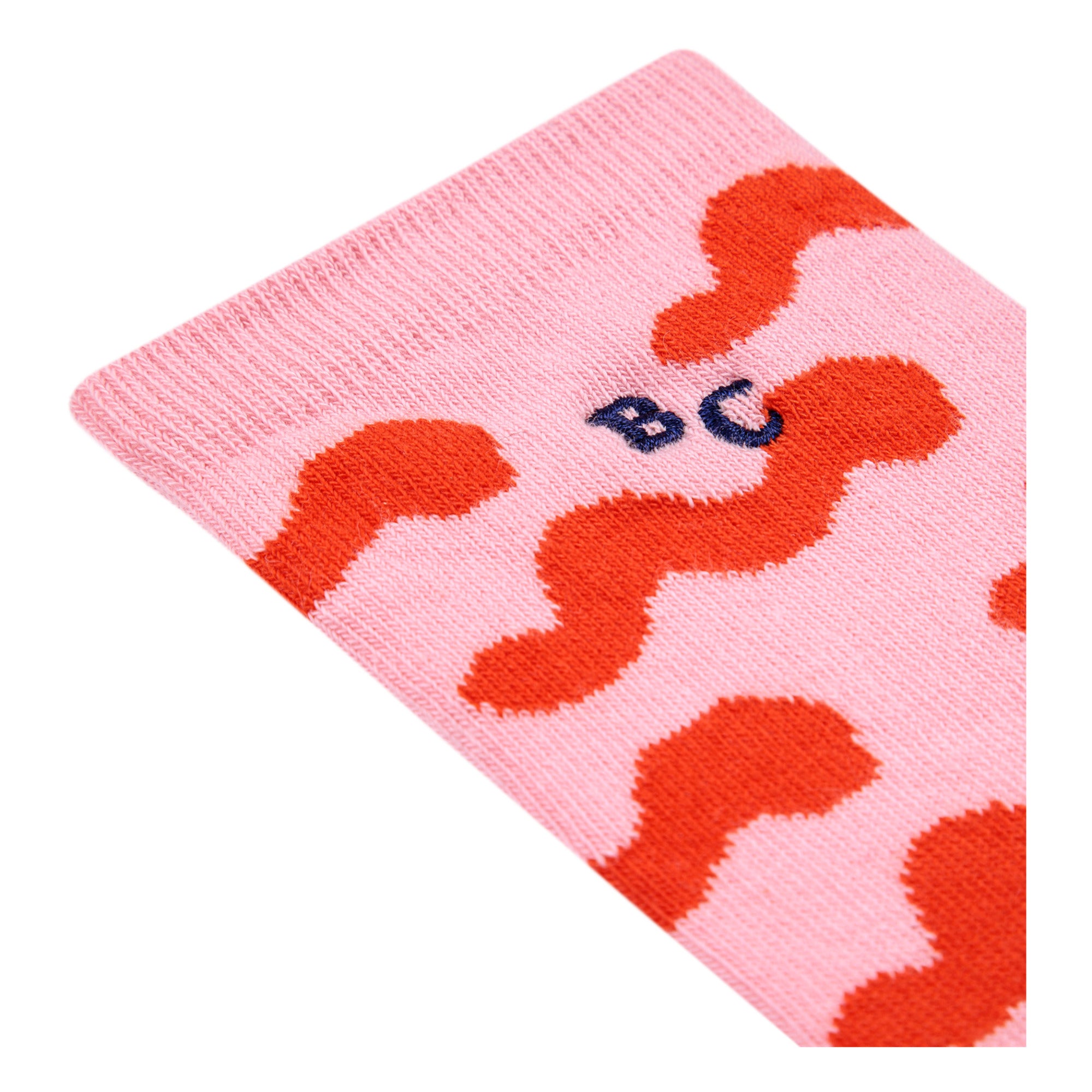 Kid's long pink waves socks-Bobo Choses-23-37