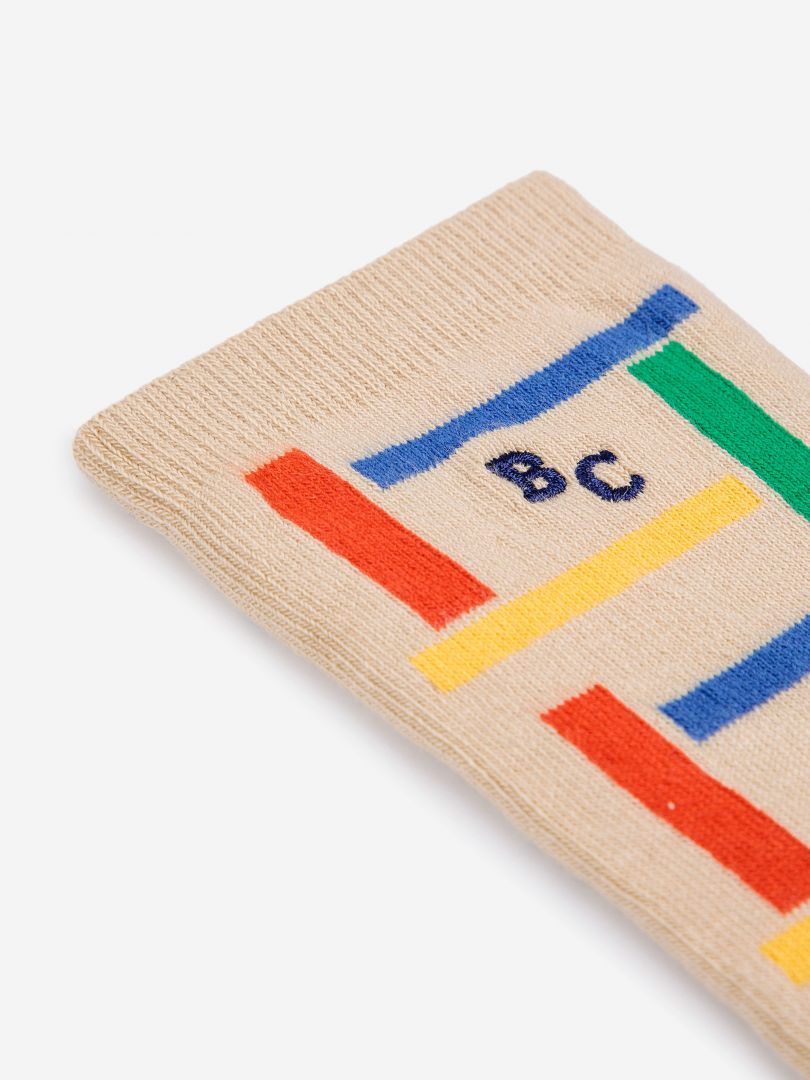 Kid's multicolor long socks-Bobo Choses-23-37