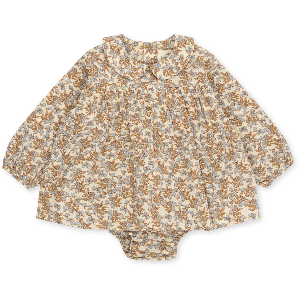 Children's Luna Romper with ruffle collar 3M-3Y Orangery Blue Konges Slojd