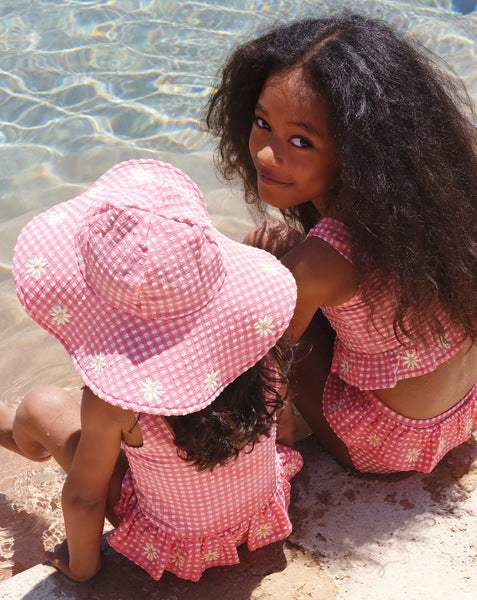 Kid's bikini swimsuit Soline Desert Rose Gingham 9M-10Y - Konges Slojd