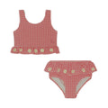 Kid's bikini swimsuit Soline Desert Rose Gingham 9M-10Y - Konges Slojd