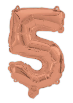 Big Foil Rose Gold Number Balloon 0 to 9 - 96cm