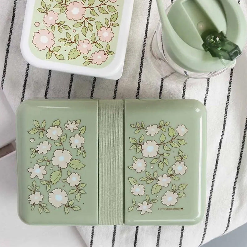 Lunch box Blossom Sage 18x12x6cm A Little Lovely Company SBBLSA49 – Vintage Lovers